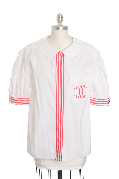 Chanel Vintage Striped CC Top