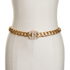Chanel Vintage 1995 SS Crystal CC Chain Belt 75