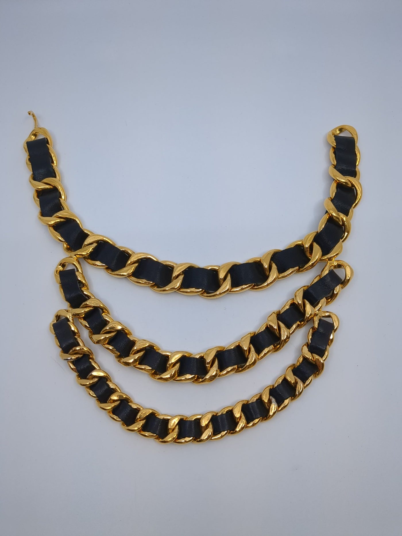 Chanel 1991FW Thick Triple Chain Necklace