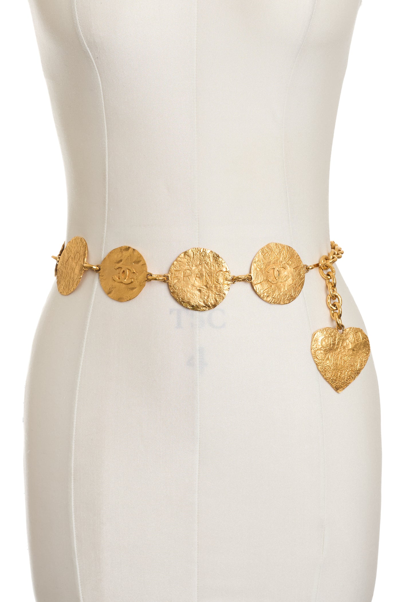 Chanel Vintage Hammered Medallions Belt
