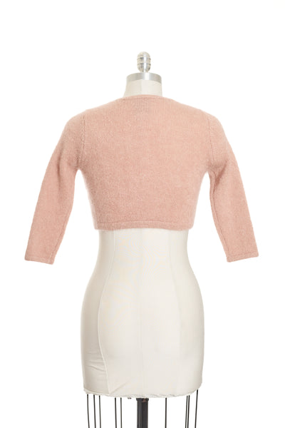 Joostricot  Pink Bow Rhinestone Sweater