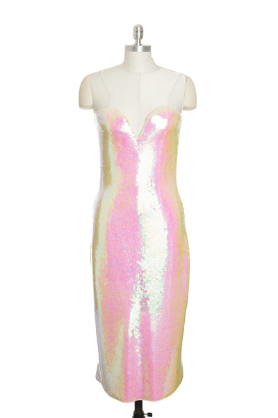 Bottega Veneta Sequin Strapless Dress