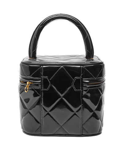 Chanel Vintage 1995 SS Barbie Runway Black Patent Vanity