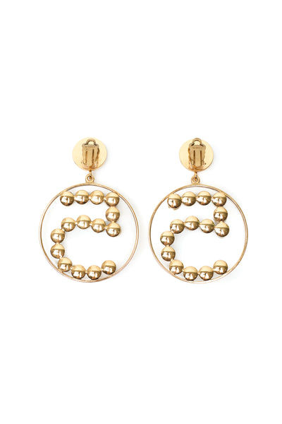 Chanel Vintage Pearl Number 5 Earrings
