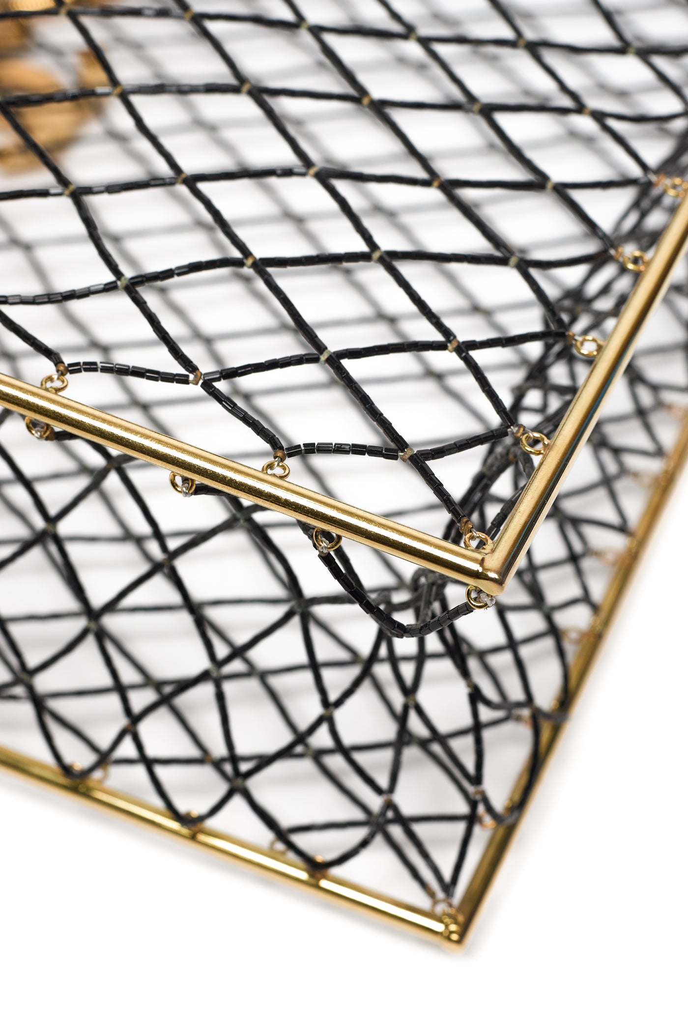 Chanel Vintage RARE Runway Beaded Large Shopping Tote Bag