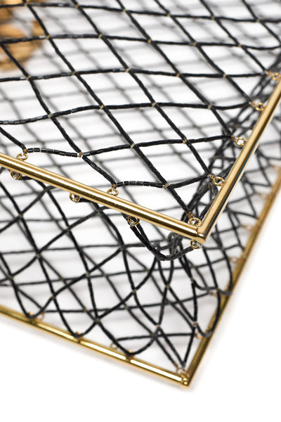 Chanel Vintage RARE Runway Beaded Large Shopping Tote Bag