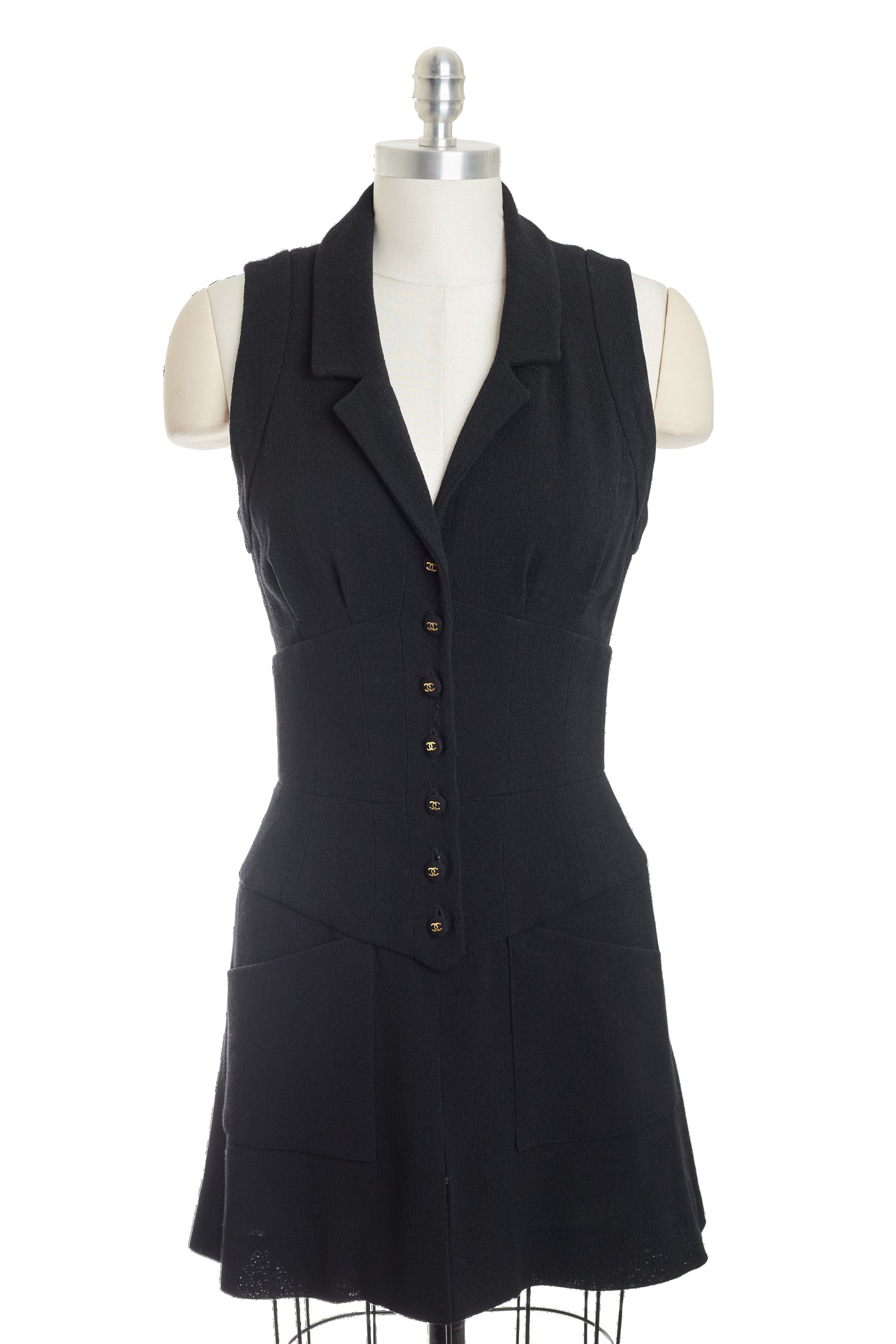Chanel Vintage 1995 SS Runway Button Up Dress