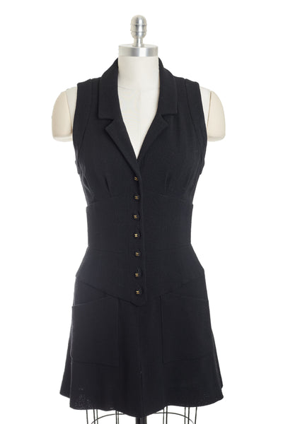 Chanel Vintage 1995 SS Runway Button Up Dress
