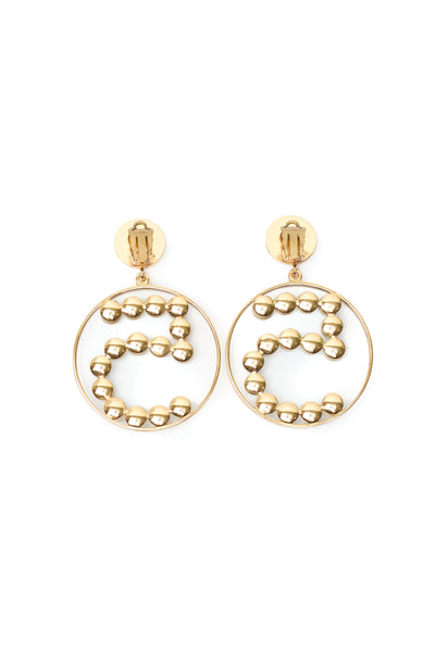 Chanel Rare Vintage Documented Faux Pearl 5 Hoop Drop Earrings
