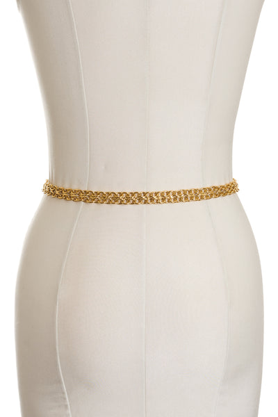 Chanel Rare Vintage Crystal CC Chain Belt 71