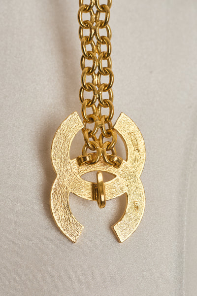 Chanel Rare Vintage Crystal CC Chain Belt 71