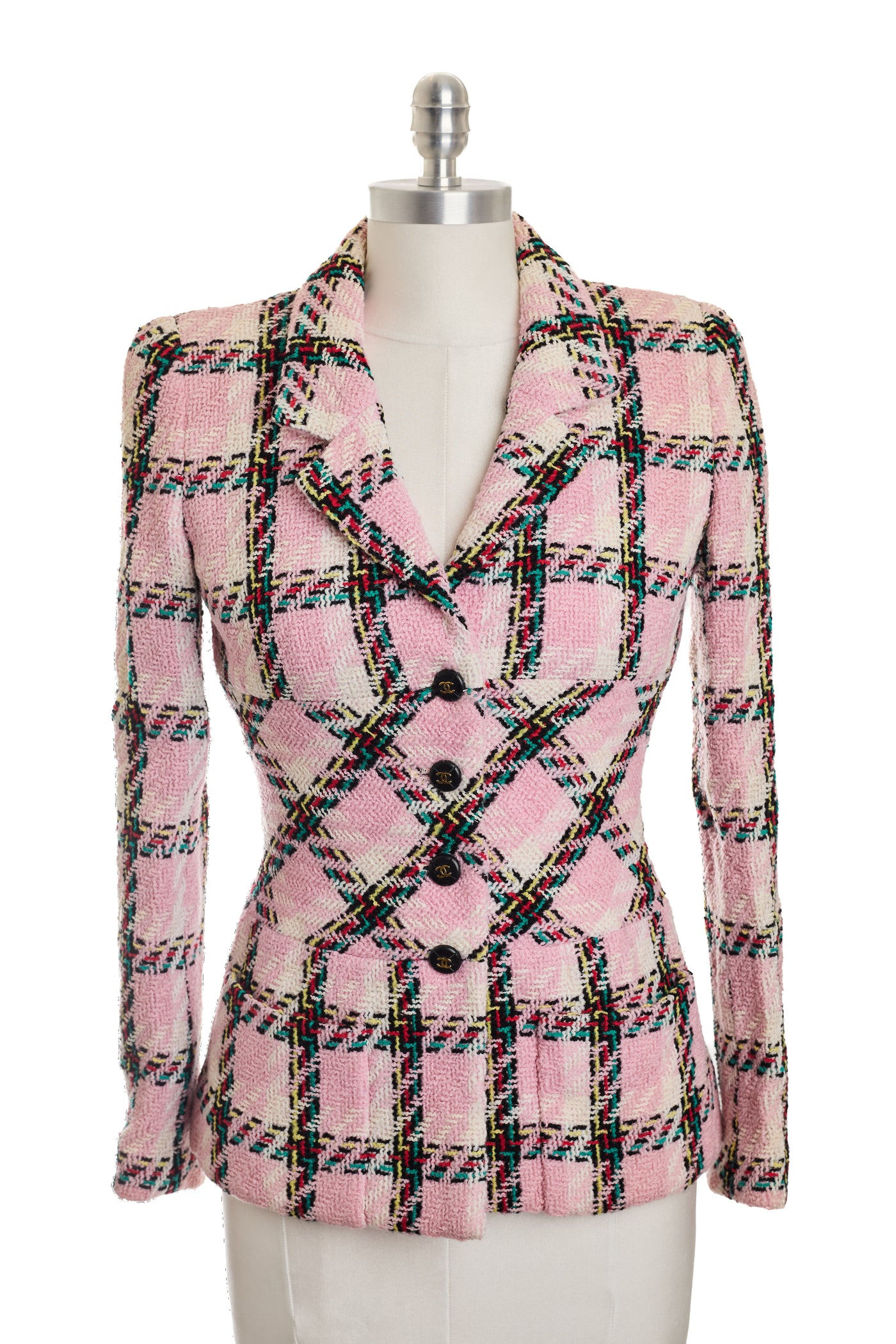 Chanel Vintage 1995 SS Barbie Runway Pink Tweed Jacket
