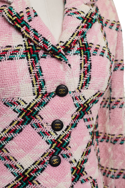 Chanel Vintage 1995 SS Barbie Runway Pink Tweed Jacket