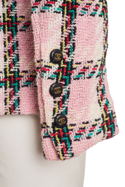 Chanel Vintage 1995 SS Barbie Runway Pink Tweed Jacket