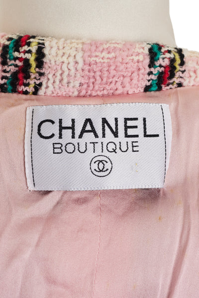 Chanel Vintage 1995 SS Barbie Runway Pink Tweed Jacket
