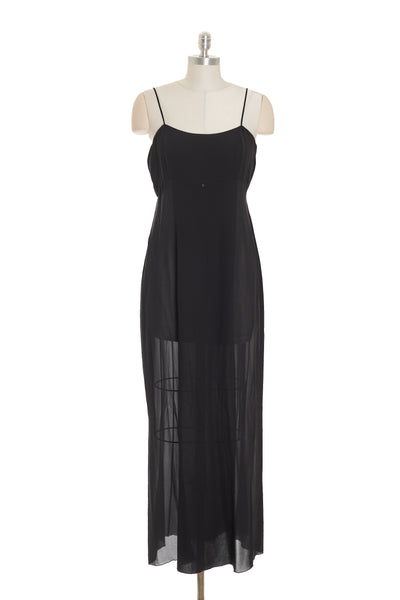 Chanel Vintage Black Silk Dress
