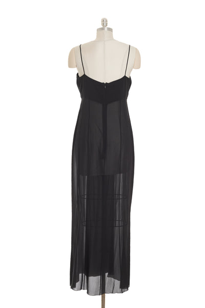 Chanel Vintage Black Silk Dress