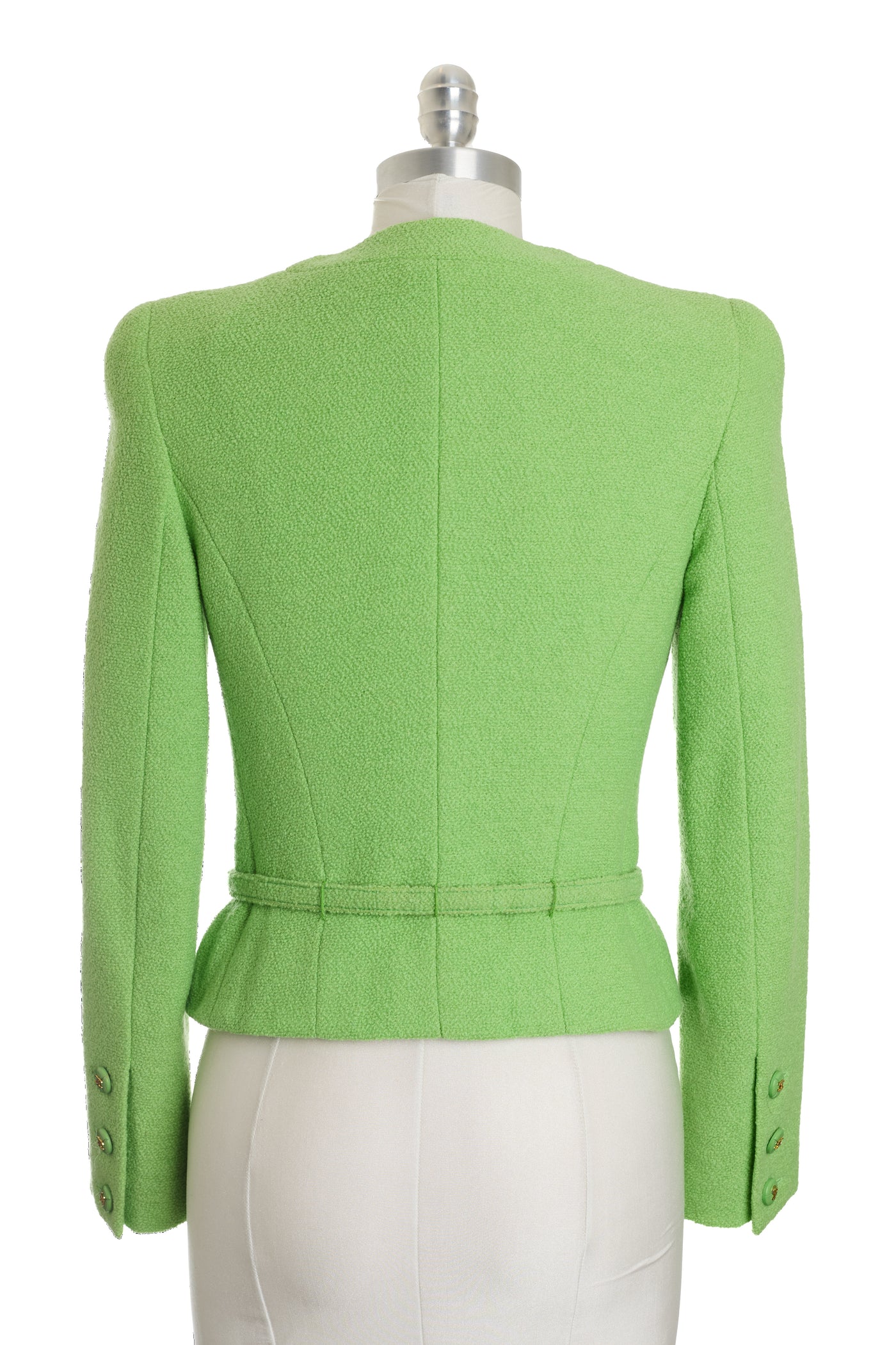 Chanel Vintage 1995 SS Green Boucle Jacket