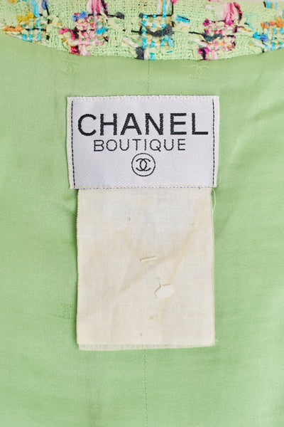 Chanel Vintage 1995 SS Barbie Runway Mint Tweed Jacket