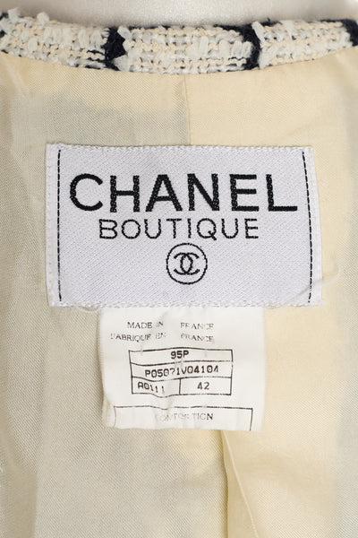 Chanel Rare Vintage 1995 SS Barbie Runway Black Tweed and Sequin Jacket