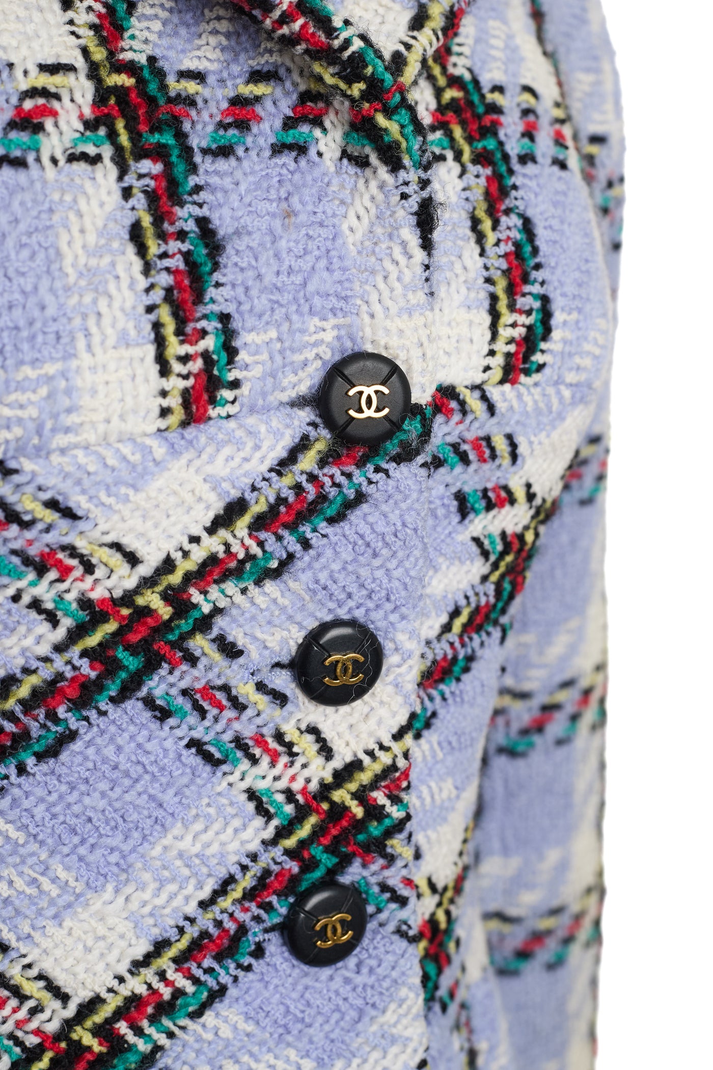 Chanel Vintage 1995 SS Barbie Runway Periwinkle Tweed Jacket