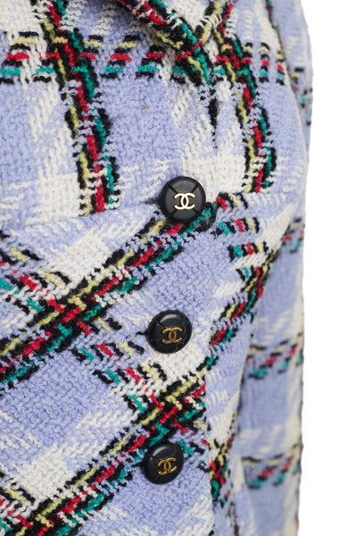 Chanel Vintage 1995 SS Barbie Runway Periwinkle Tweed Jacket
