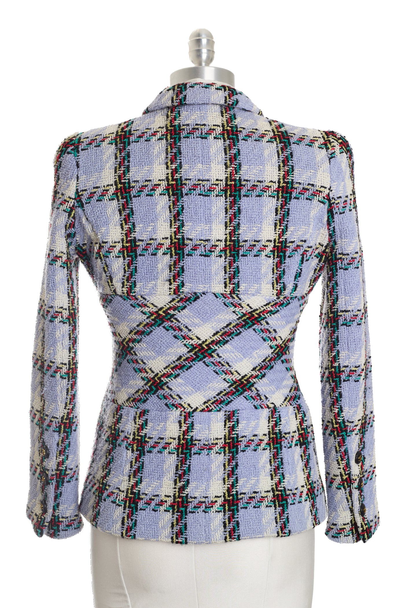 Chanel Vintage 1995 SS Barbie Runway Periwinkle Tweed Jacket