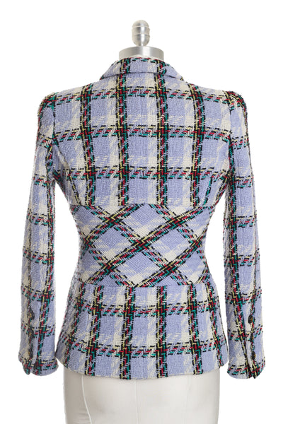 Chanel Vintage 1995 SS Barbie Runway Periwinkle Tweed Jacket