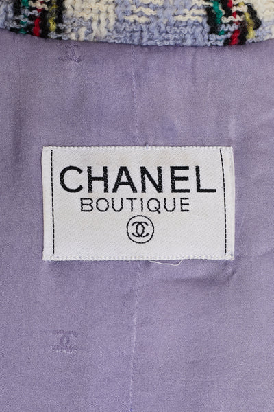 Chanel Vintage 1995 SS Barbie Runway Periwinkle Tweed Jacket