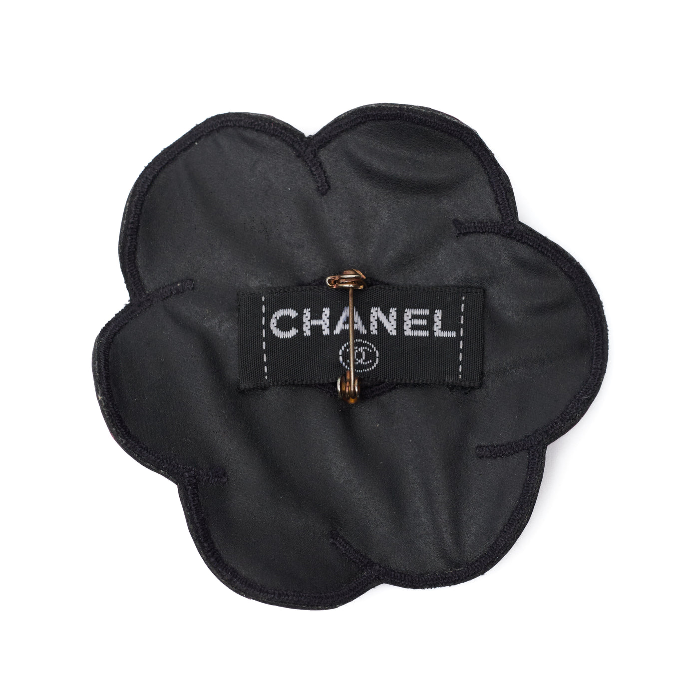 Chanel Vintage 1995 SS Runway Dark Pink Camellia CC Brooch