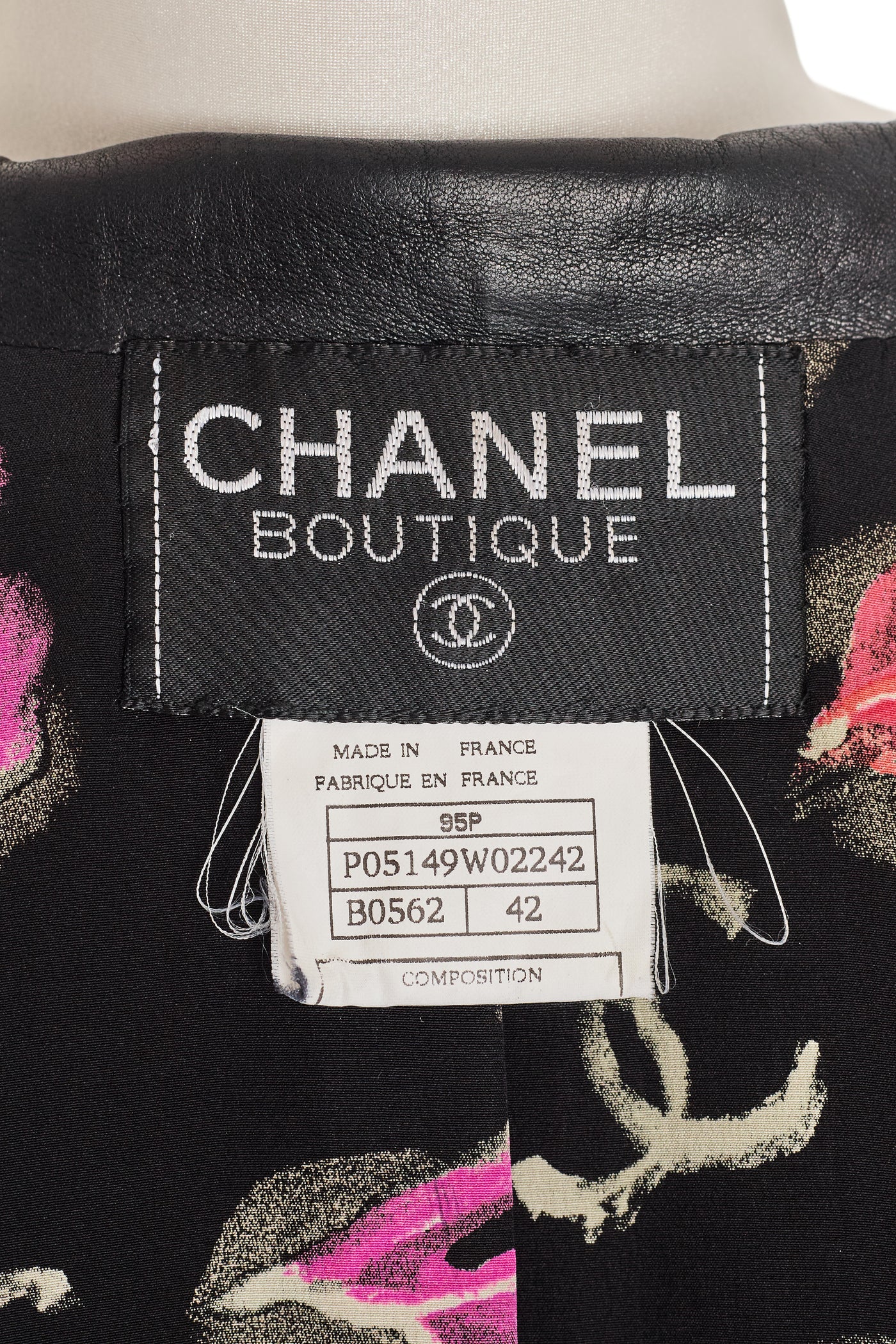 Chanel Vintage 1995 SS Runway Black Leather Cropped Vest