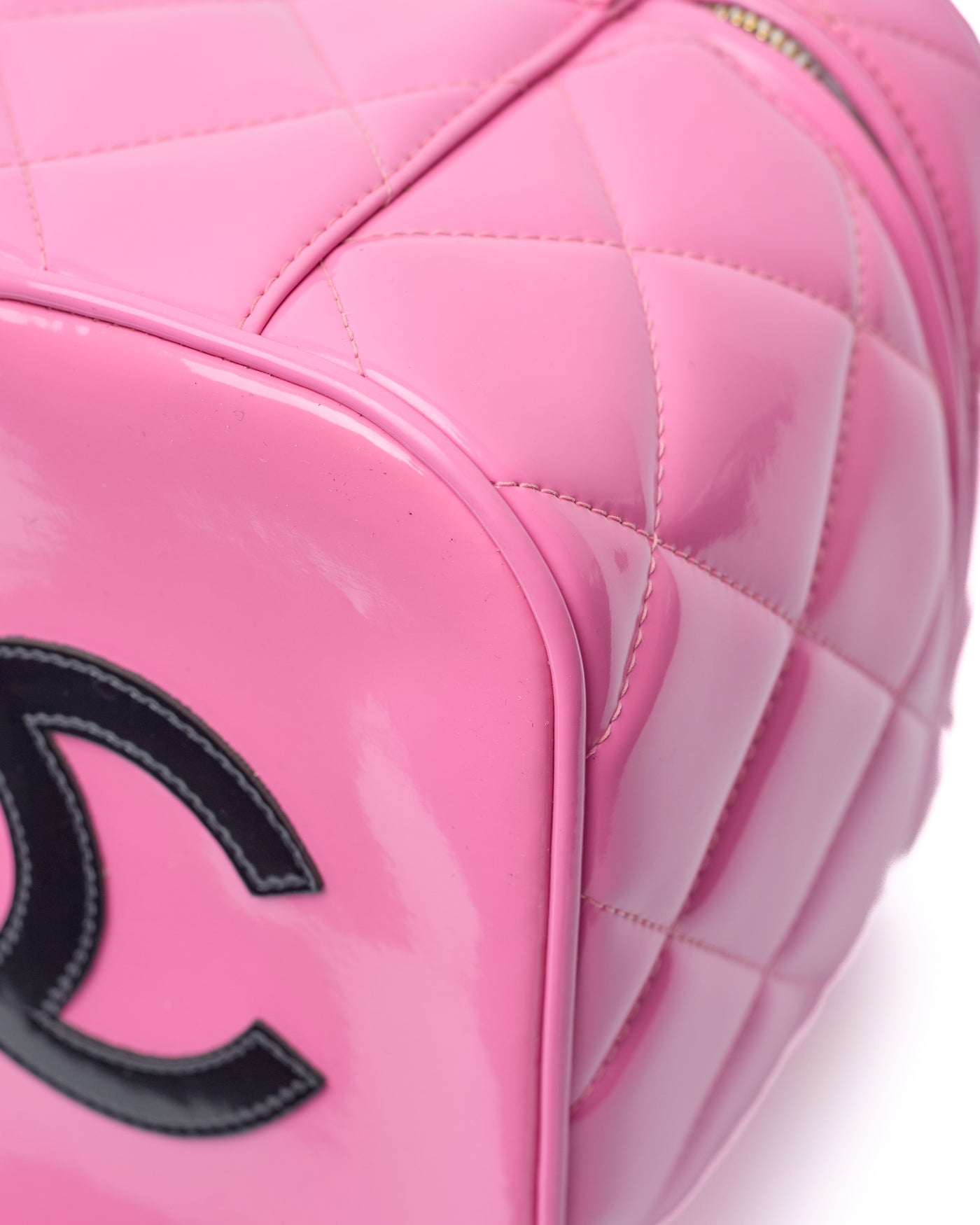 Chanel Vintage 1995 SS Barbie Runway Pink Patent Leather Vanity