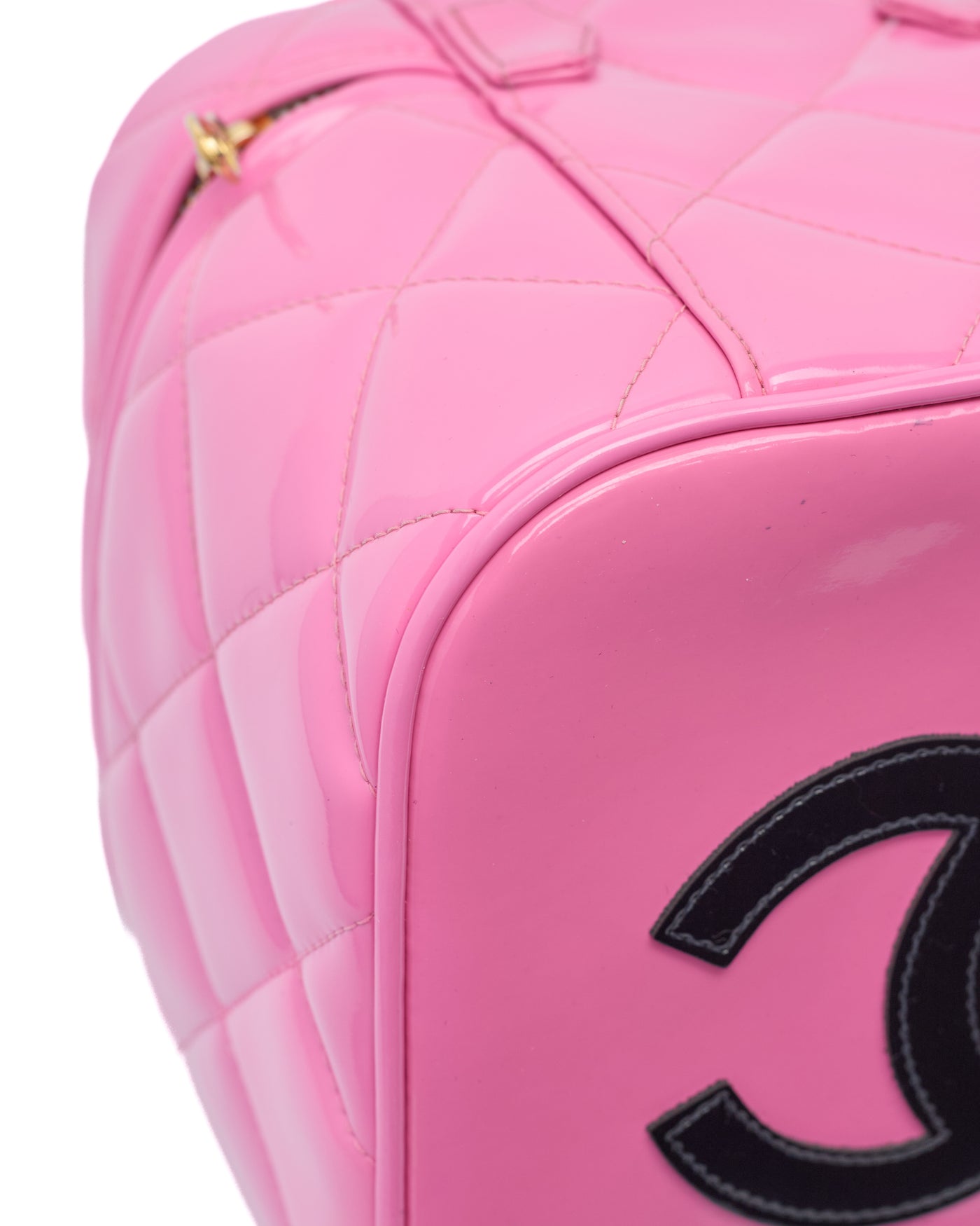 Chanel Vintage 1995 SS Barbie Runway Pink Patent Leather Vanity