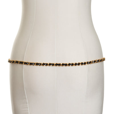 Chanel Vintage 1995 SS Runway Pink Crystal Medallion Chain Belt 72