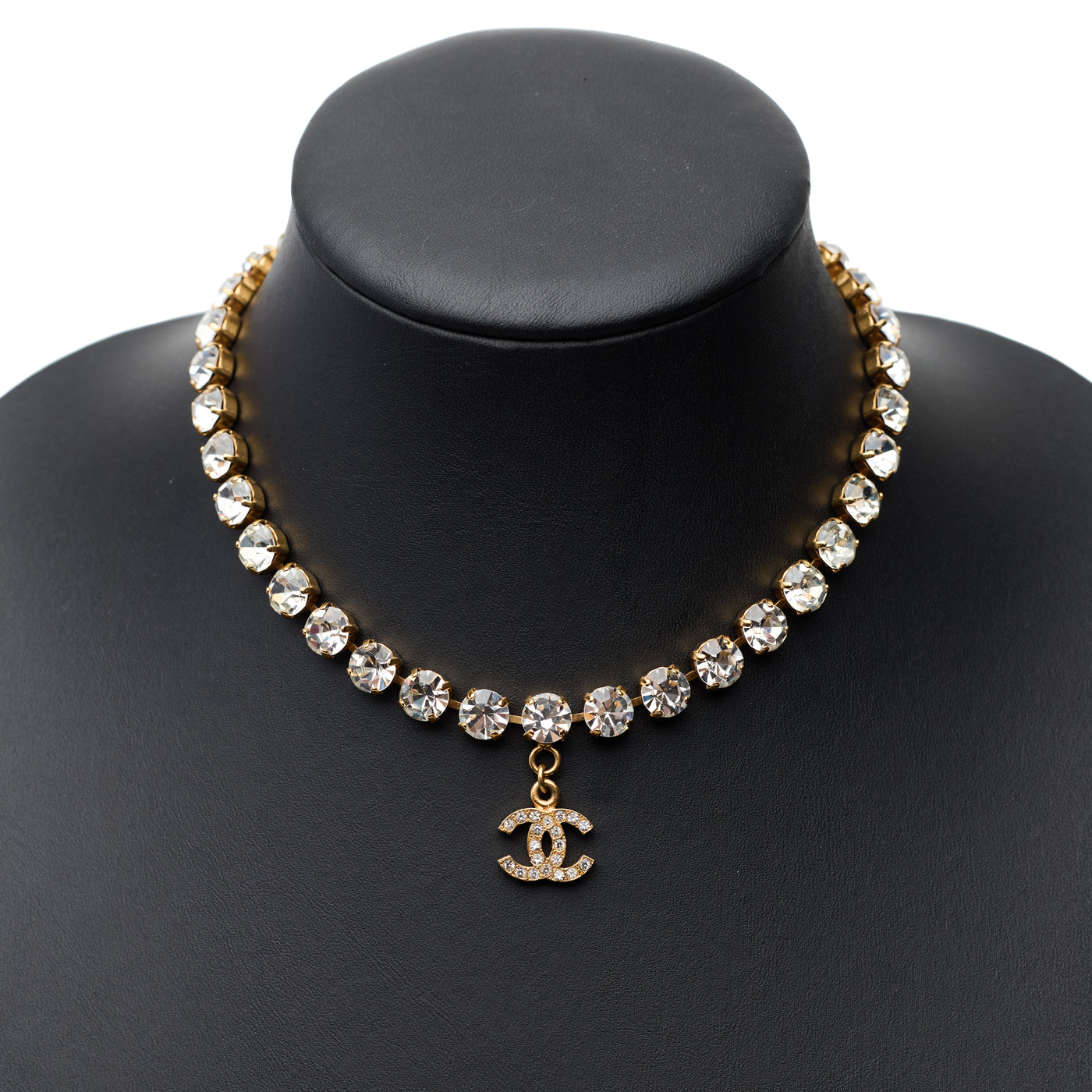 Chanel Vintage 1995 SS Runway Crystal CC Choker