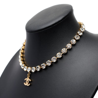 Chanel Vintage 1995 SS Runway Crystal CC Choker
