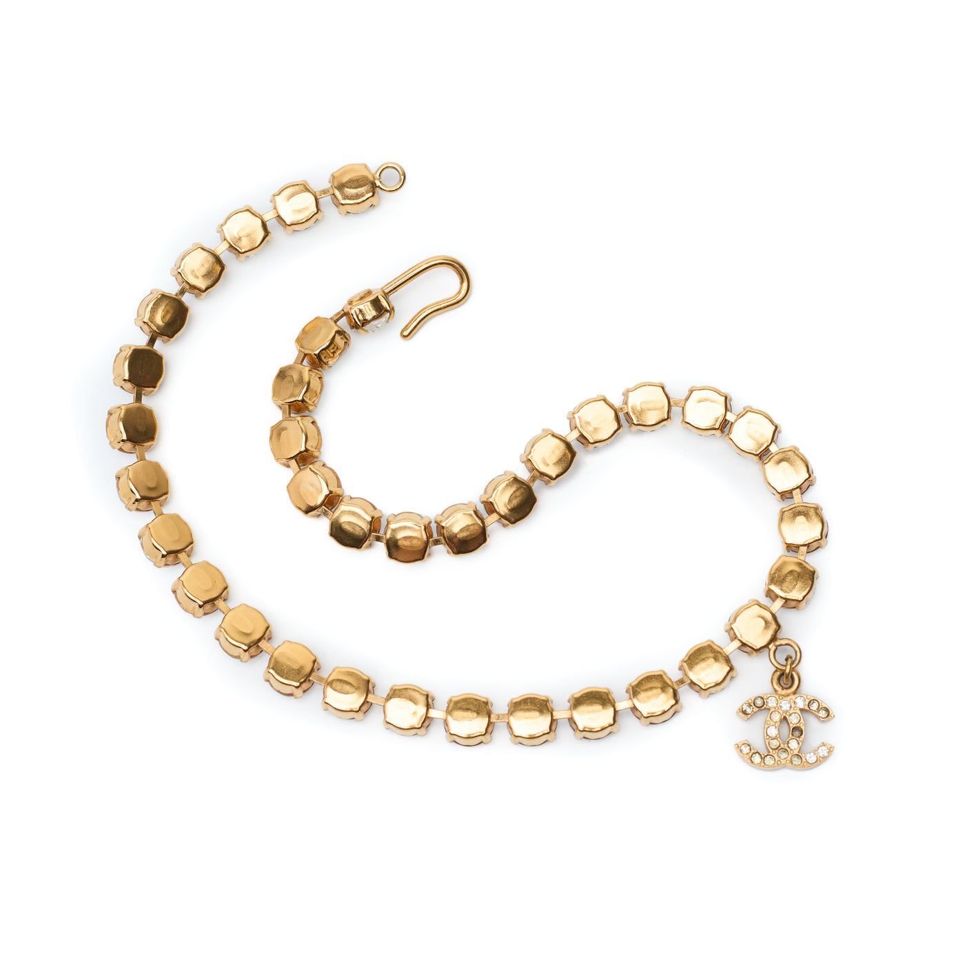 Chanel Vintage 1995 SS Runway Crystal CC Choker