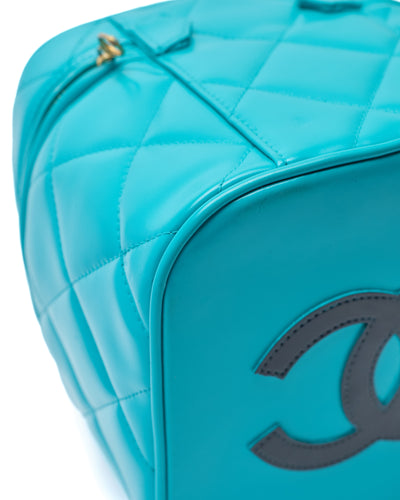 Chanel Vintage 1995 SS Runway Pastel Blue Vanity