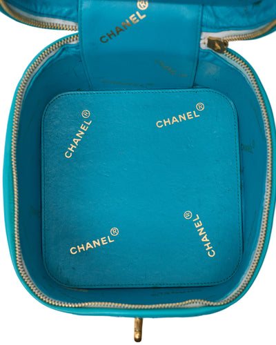 Chanel Vintage 1995 SS Runway Pastel Blue Vanity