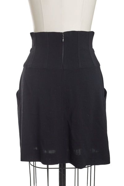 Chanel Vintage 1995 SS Barbie Runway Black Corset Skirt