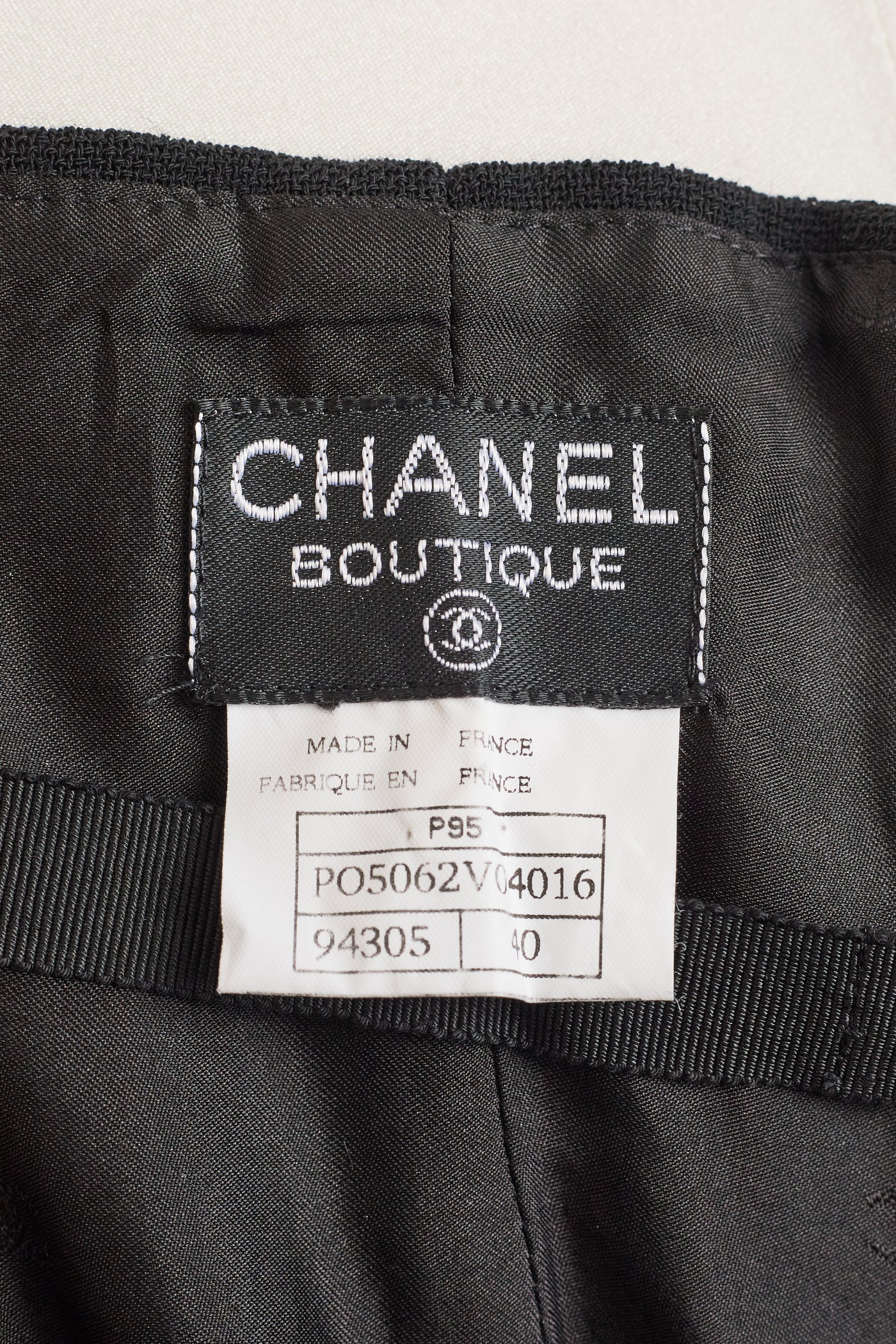Chanel Vintage 1995 SS Barbie Runway Black Corset Skirt