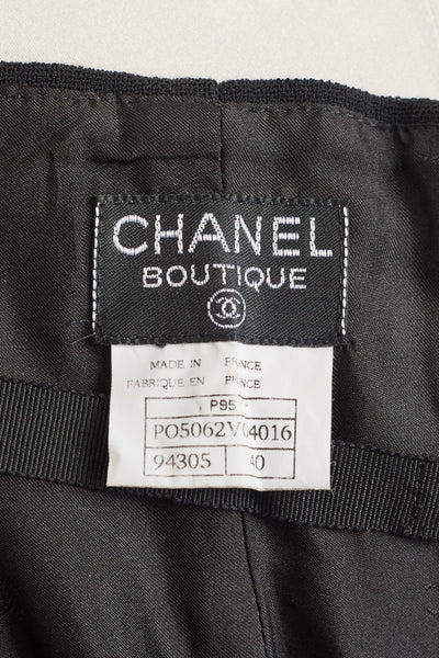 Chanel Vintage 1995 SS Barbie Runway Black Corset Skirt