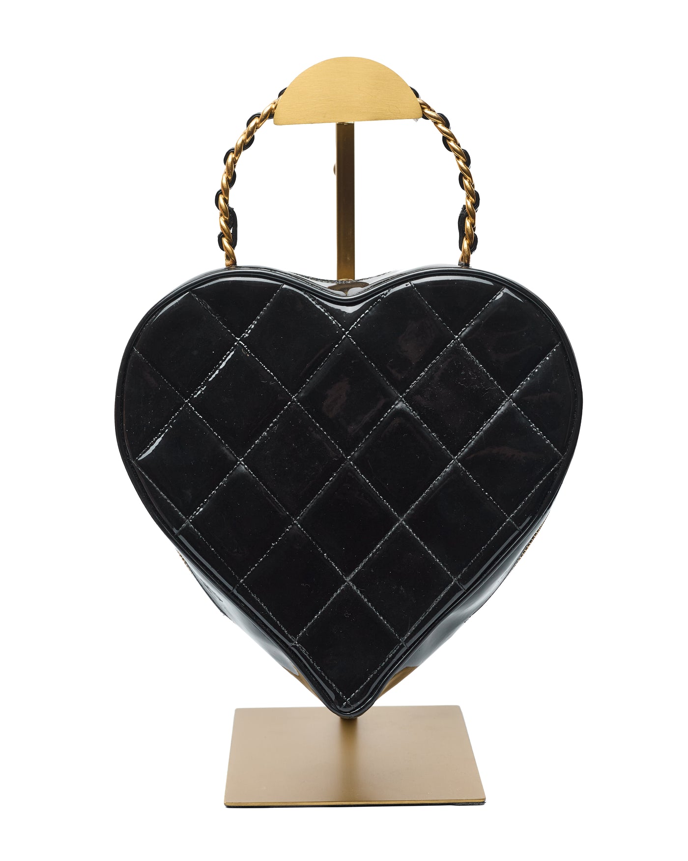 Chanel Vintage 1995 SS Runway Black Heart Bag