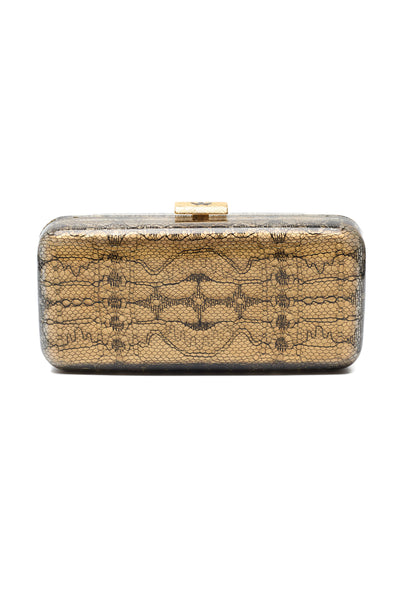 Chanel Lace Plexiglass CC Minaudiere
