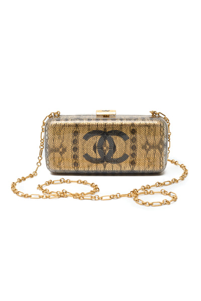 Chanel Lace Plexiglass CC Minaudiere