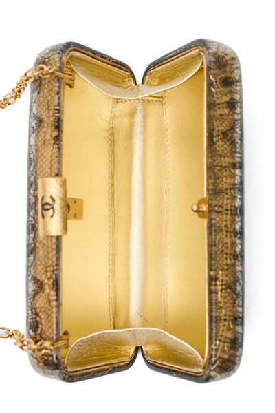 Chanel Lace Plexiglass CC Minaudiere