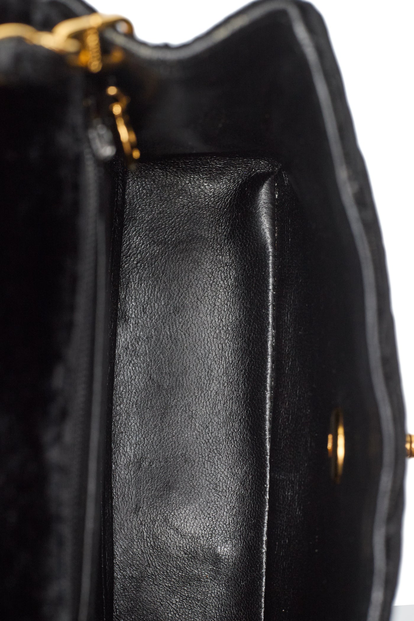Chanel Rare Vintage Black Velvet Square Mini 17
