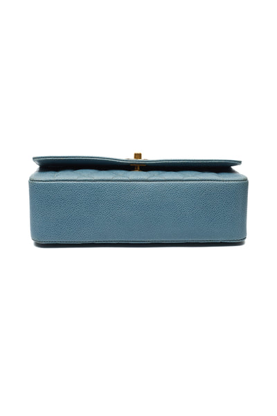 Chanel Rare Vintage Blue Caviar Medium Diana