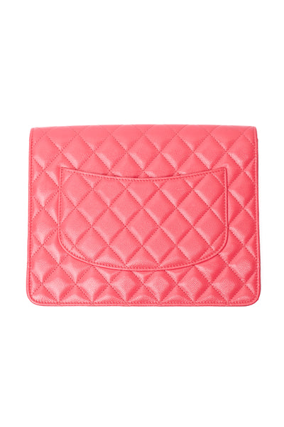 Chanel Red Caviar Clutch