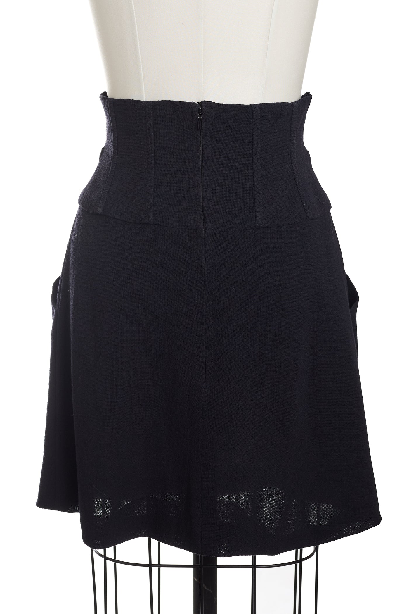 Chanel Vintage 1995 SS Barbie Runway Black Corset Skirt